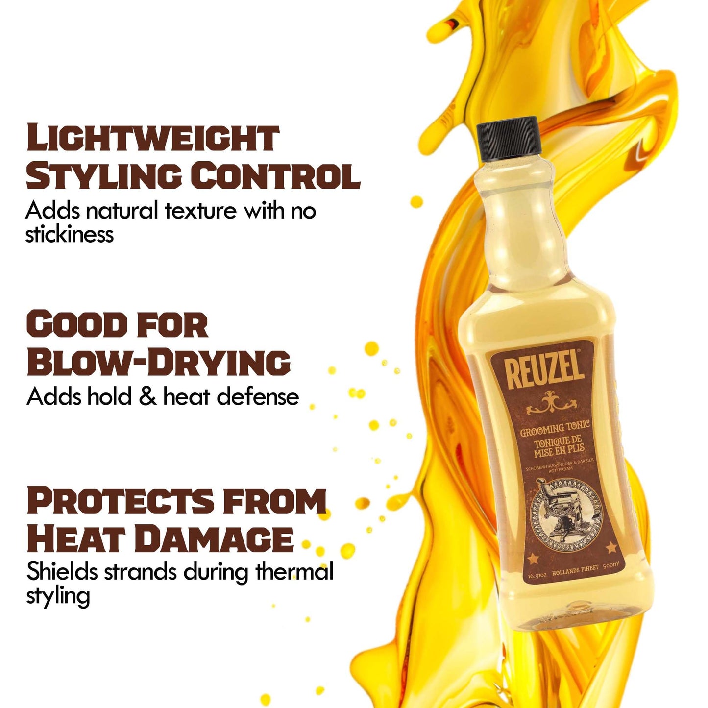 Reuzel Grooming Hair Tonic, Volume And Texture, 16.9 oz