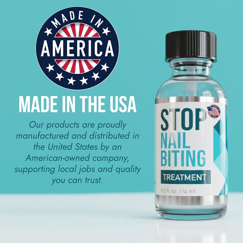 Nail Biting Treatment - Bitter-Tasting Clear Polish for Kids | Easy Application & Nail Strengthener (3x0.5 fl oz)