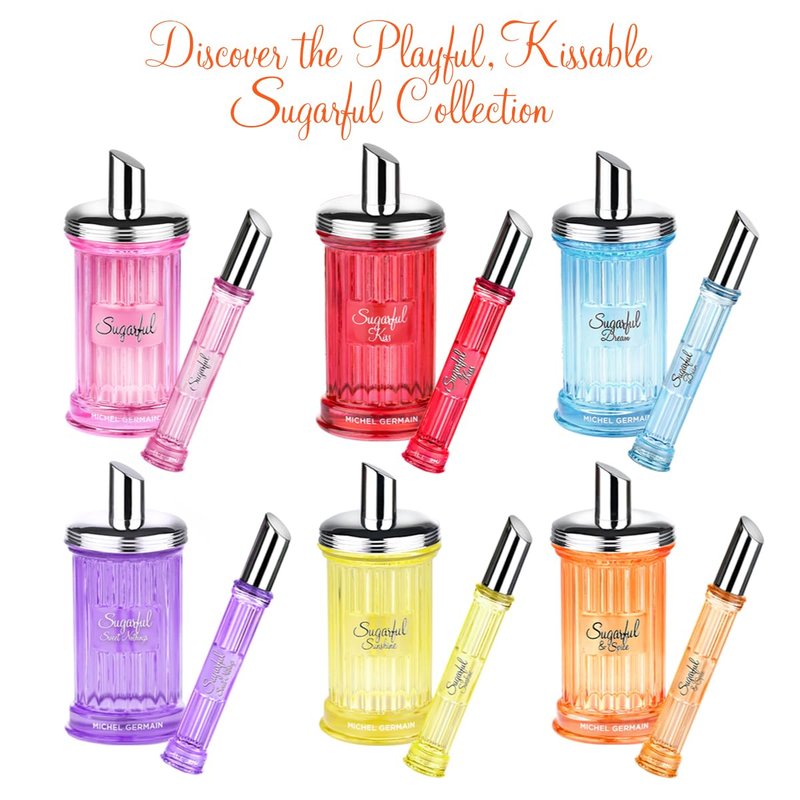 Michel Germain Sugarful & Spice Eau de Parfum Spray Women's Fragrance, Notes of Sparkling Blood Orange, Pink Peony, Creamy Vanilla, Flirty & Playful Gift for Her, 3.4 Fl Oz