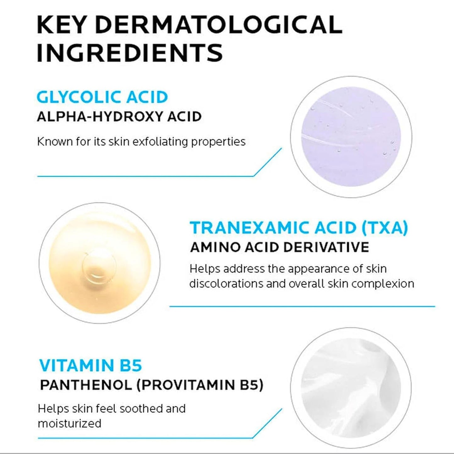 La Roche-Posay Glycolic Acid Serum - Brightening Skin Tone Corrector with Tranexamic & Kojic Acid | Reduces Dark Spots