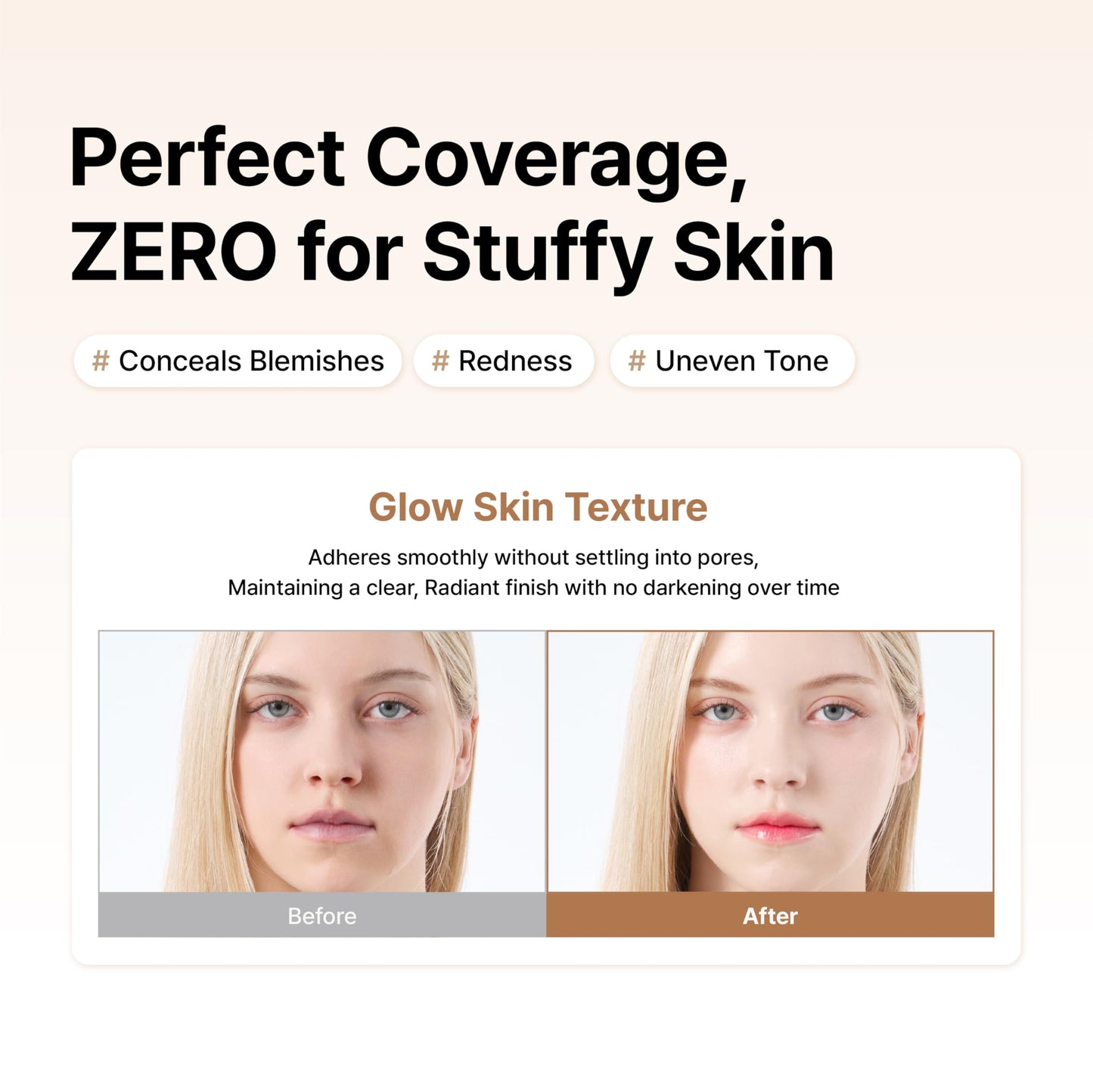 DAERA Full Coverage BB Cream Tinted Moisturizer Foundation, Flawless Glass Skin Makeup, Instant Radiance for Uneven Skin, Long Lasting Lightweight Hydrating, Self Adjusting Shade (Neutral), 1.35 fl oz