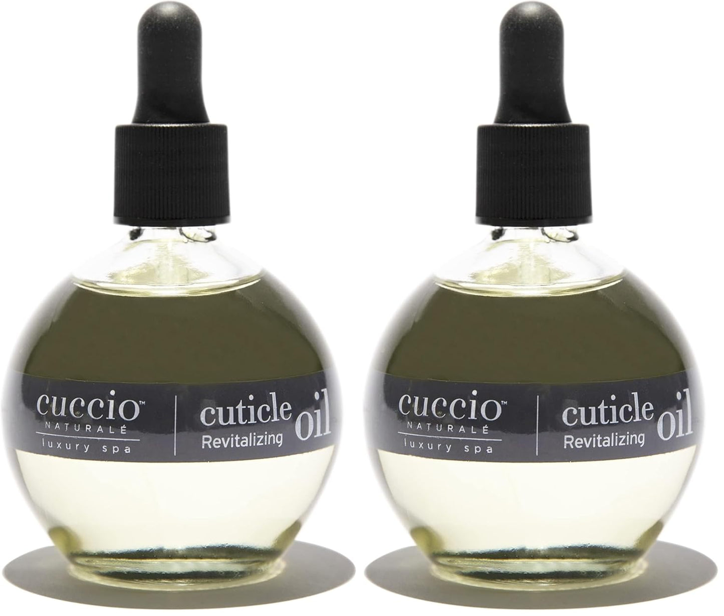 Cuccio Naturale Revitalizing Hydrating Cuticle Oil - Repair Damaged Skin & Nails - Vanilla Bean & Sugar - 2.5 Oz (Pack of 2)