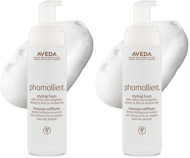 Aveda Phomollient Styling Foam Hair Mousse | Weightless Mousse for Fine to Medium Hair,6.7 Fl Oz,(Pack of 2)