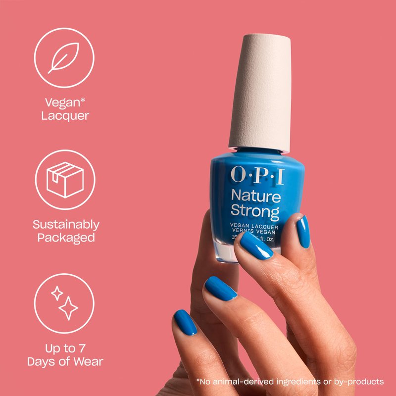 OPI Nature Strong Spring Into Action | Opaque Soft Purple Crème Natural Origin Nail Polish | Plant Based, Vegan, Cruelty Free