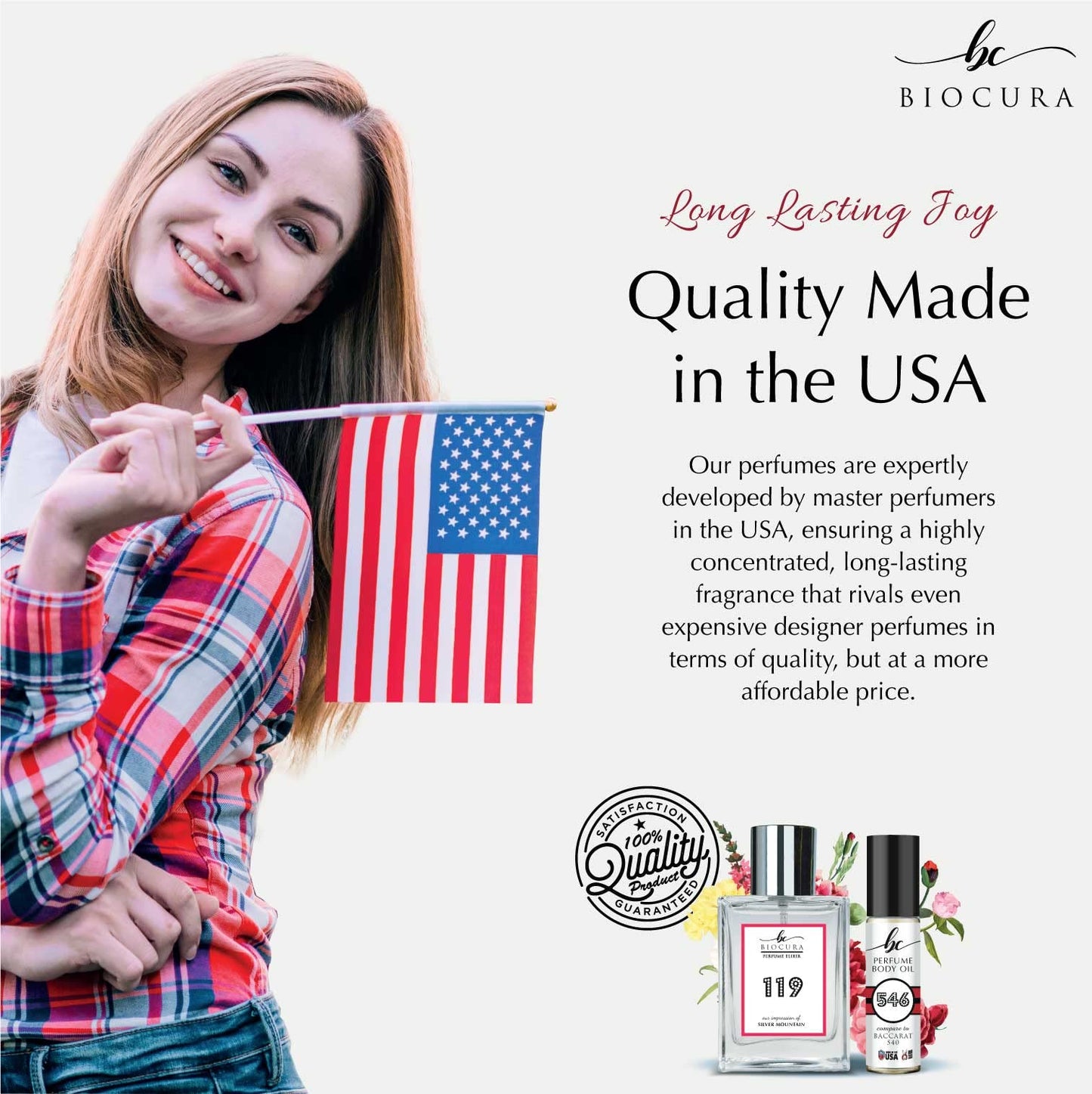 BIOCURA BC Perfume 192 Inspired by Juliette Loves Perfume For Women Fragrance Body Oil Roll-On 0.3 Fl Oz/10ml