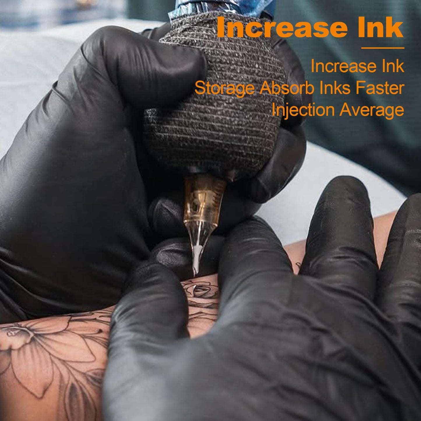 PEPAX Lance Tattoo Needles Cartridge 1015CML - 20Pcs Tattoo Cartridge Needle #10 Bugpin 15 Curved Magnum Tattoo Cartridge Diameter 0.30mm Long Taper 5.0mm Safety Membrane Makeup Machine