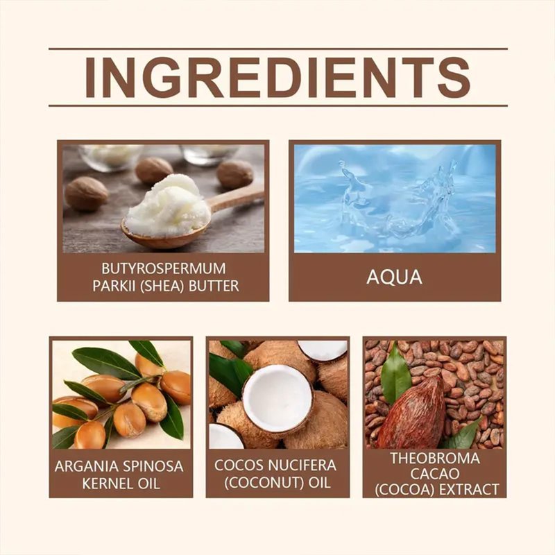 Grospe Advanced Coconut Body Butter，Firming Body Lotion，Deeply Nourishes, Moisturizes and Softens Dry Skin，Suitable for All Skin Types，2.85 Fl Oz（80g）