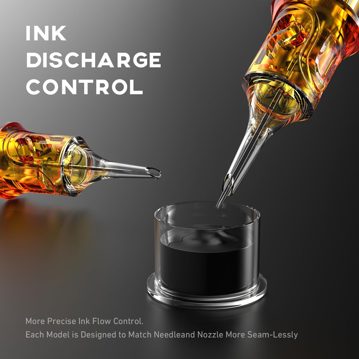 CNC Tattoo Cartridges Needles 50pc #10 Bugpin Round Magnum Tattoo Needle Mixed Cartridge 7RM 9RM 11RM 13RM 15RM with Membrane Professional Disposable Tattoo Needles EN09-50KIT-T