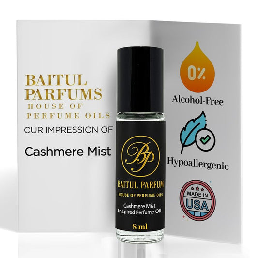 Cashmere Mist Alcohol-Free Perfume Oil - 8ml Travel Size Rollerball | Long-Lasting Clean Scent
