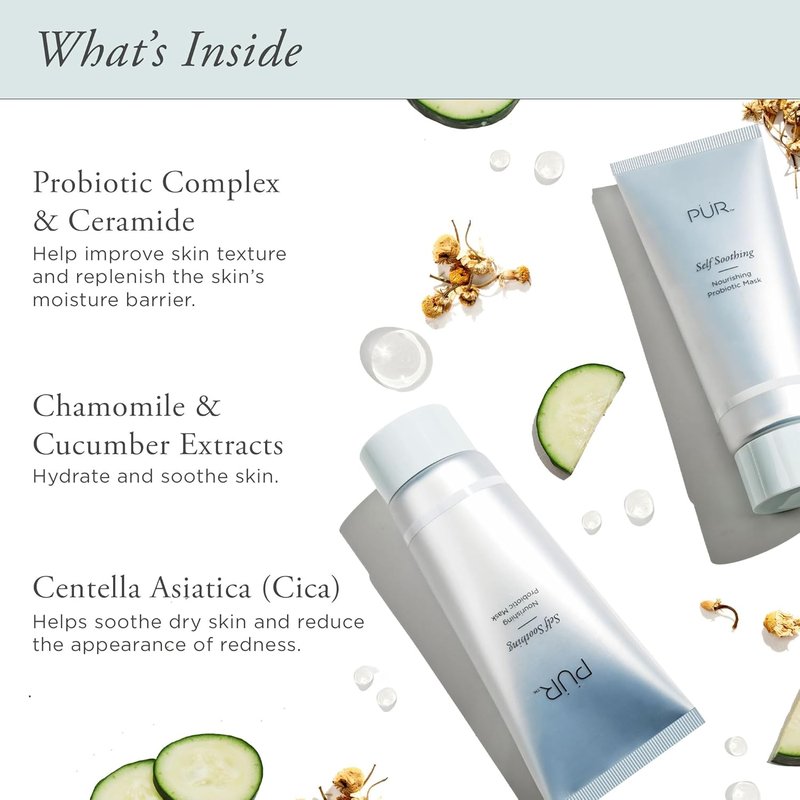 PÜR MINERALS Probiotic Face Mask - Nourishing Self-Soothing Formula | 2.5 oz