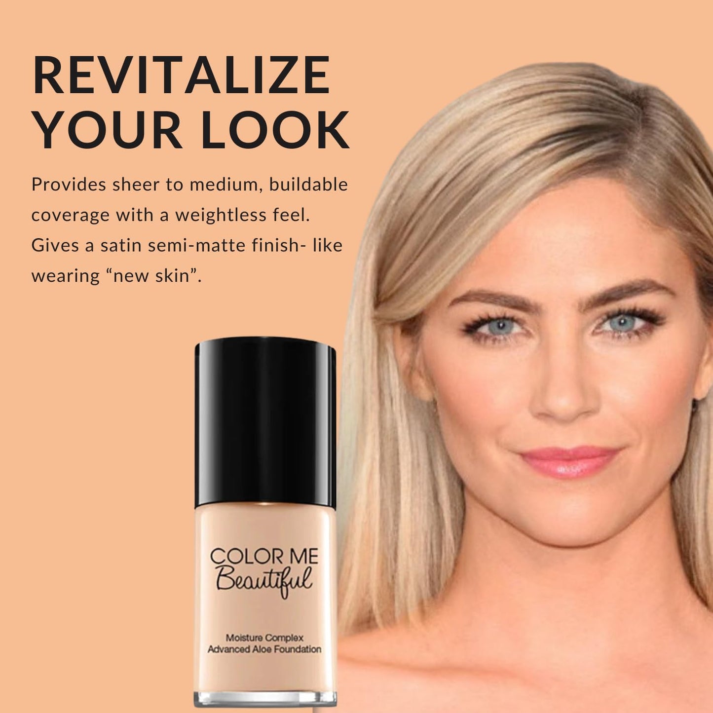 Aloe Foundation - Advanced Moisture Complex in Cool Beige | Hydrating Formula for Flawless Skin
