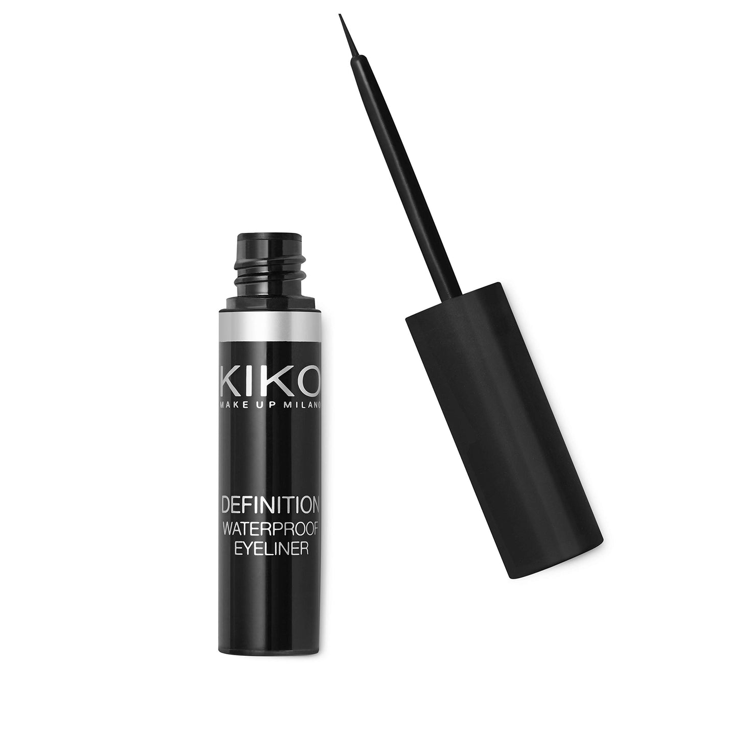 Kiko Milano Definition Waterproof Eyeliner – Precise, Long-Lasting Liquid Eyeliner, Smudge-Resistant, Intense Black, Easy Application – 2.5ml