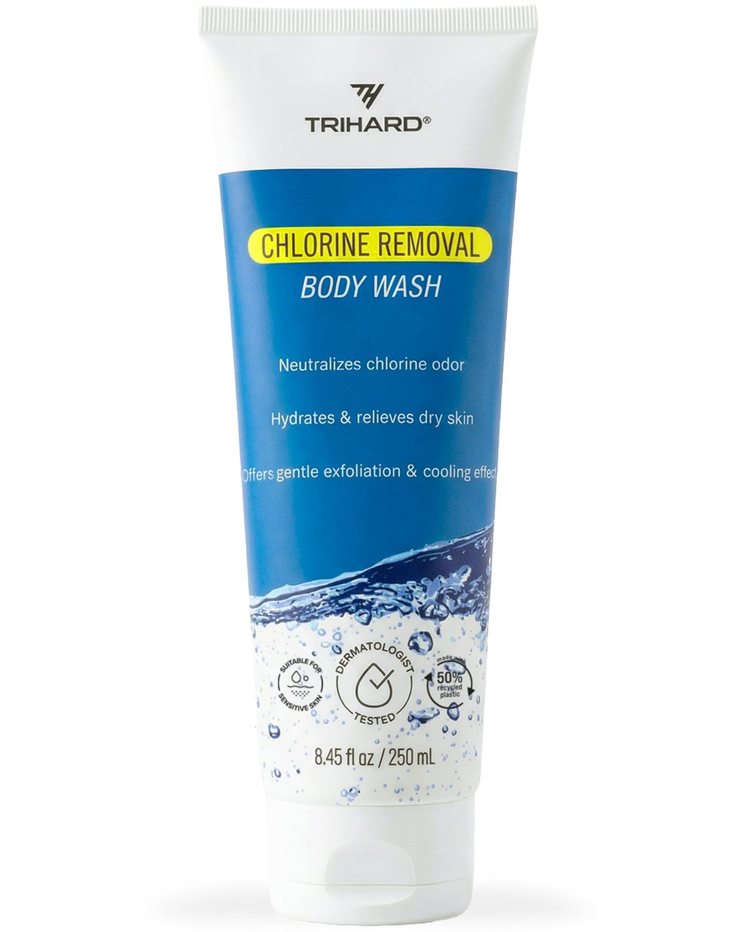 TRIHARD Elite Rejuvenation Body Wash | Advanced Chlorine & Saltwater Removal | Post-Swim Hydrating Formula