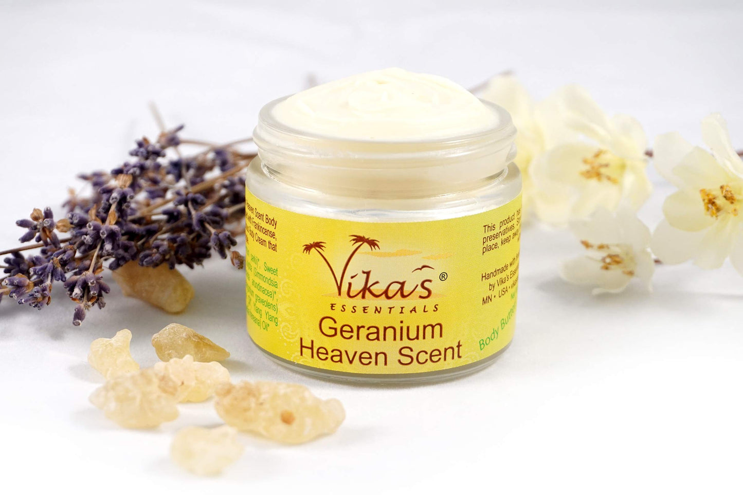 Vika's Essentials Organic Body Butter Geranium Heaven Scent