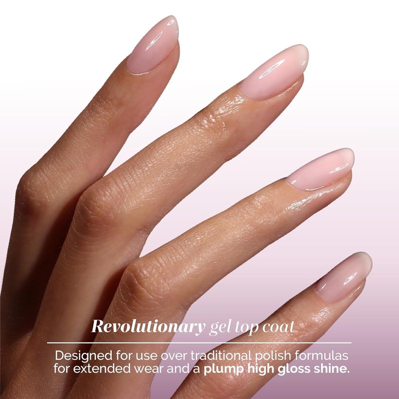 LONDONTOWN GelShift Top Coat and Foldable UV Lamp Set, Transformative UV Gel Top Coat for Nail Polish, Light and Fast Curing Lamp