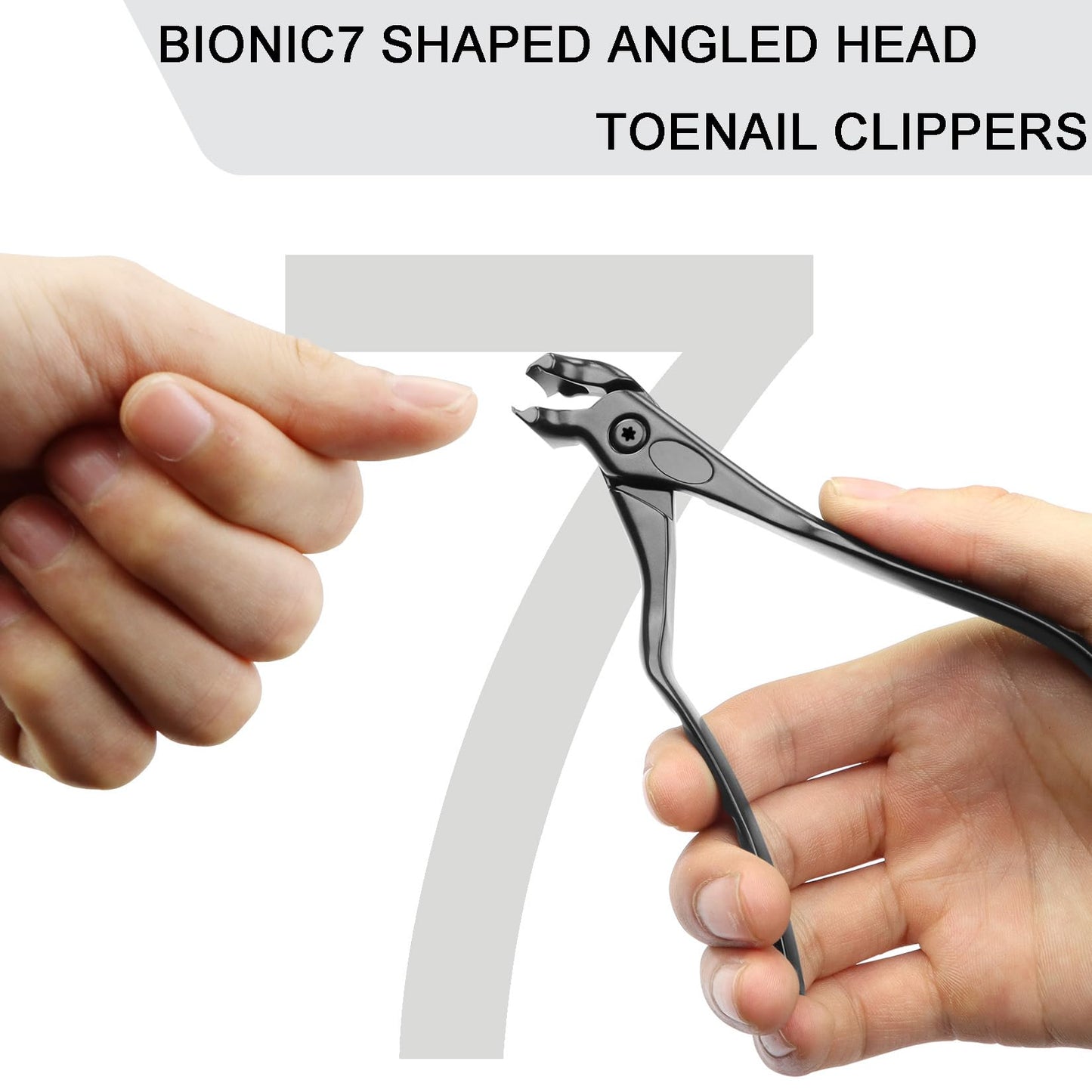 XGIZMOO Toenail Clippers for Thick Toenails-Angled Head,Toe Nail Clippers for Thick Nails for Seniors,Finger Nail Clippers for Men with Wide Jaw Opening, Heavy-Duty Nail Cutters