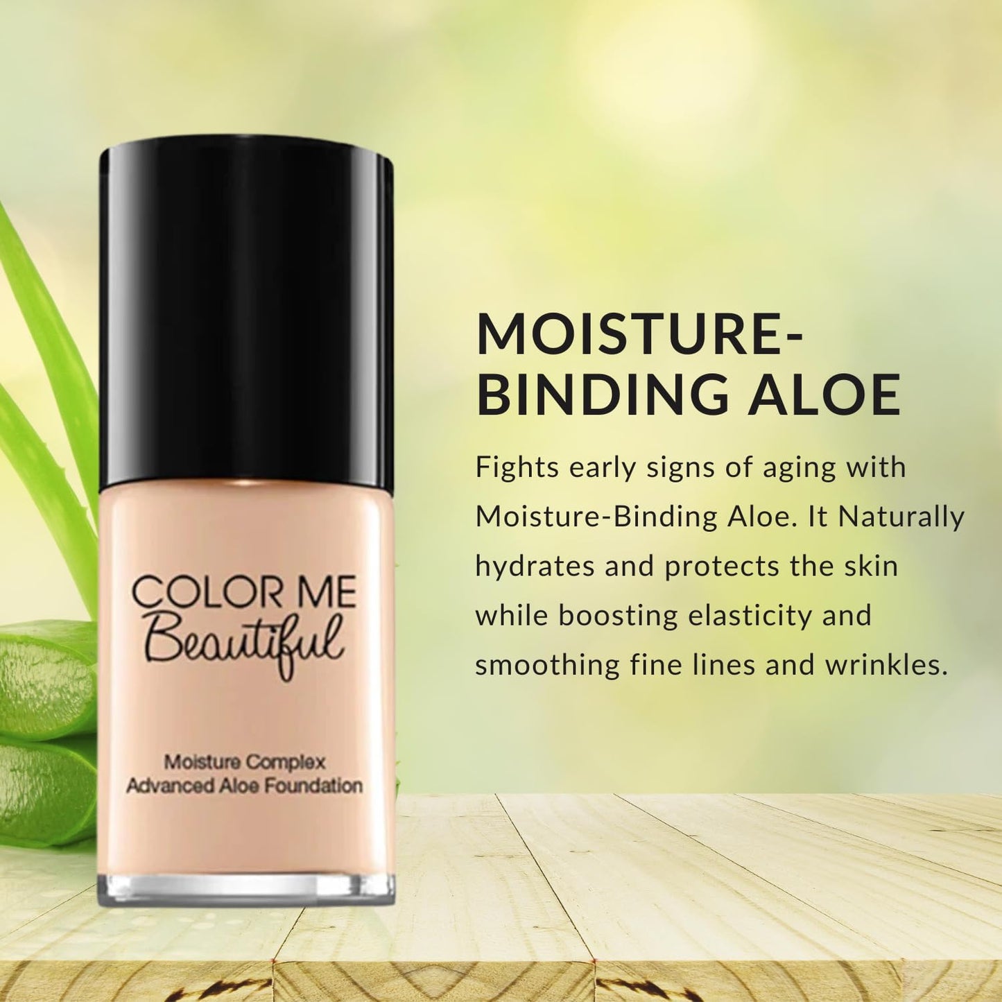 Aloe Foundation - Advanced Moisture Complex in Cool Beige | Hydrating Formula for Flawless Skin