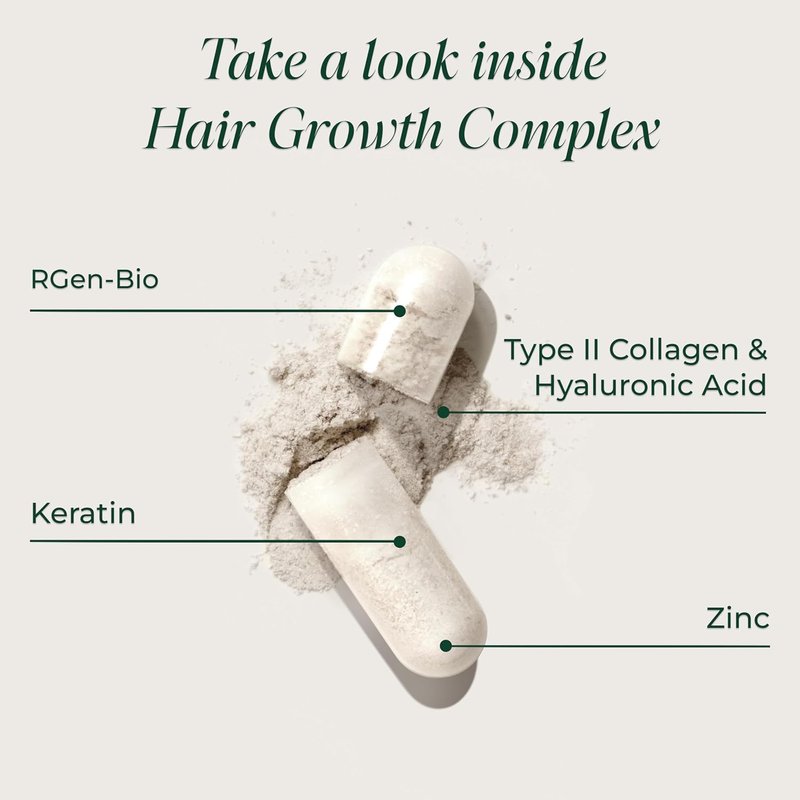 Primal Harvest Hair Growth Vitamins - Natural Biotin & Zinc Supplement for Thicker Hair | 60 Capsules