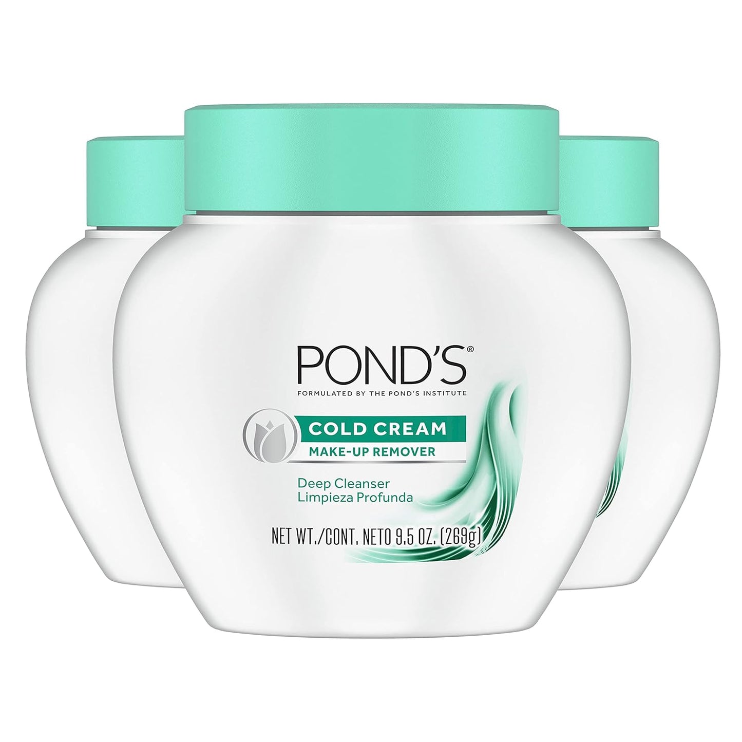 Pond's Cold Cream Cleanser - Deep Moisturizing Facial Cleanser | 9.5 oz (Pack of 3)