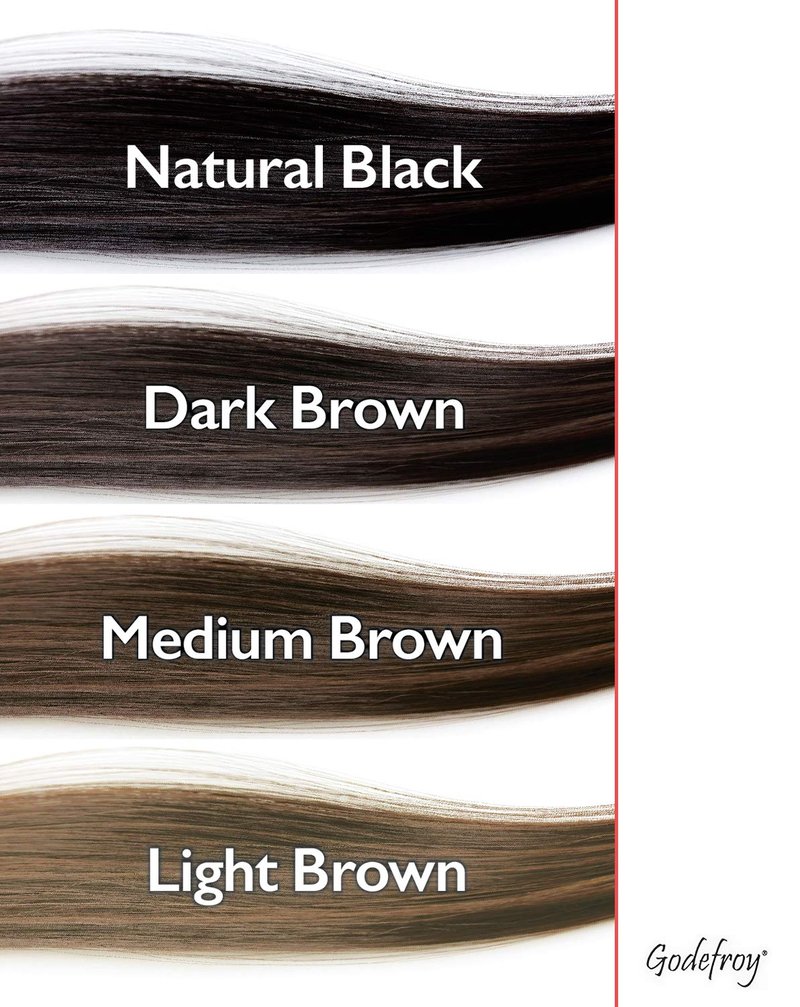 Godefroy Hair Color Tint Kit - Medium Brown for 100% Gray Coverage | 20 Applications, DIY Root Touch-Up