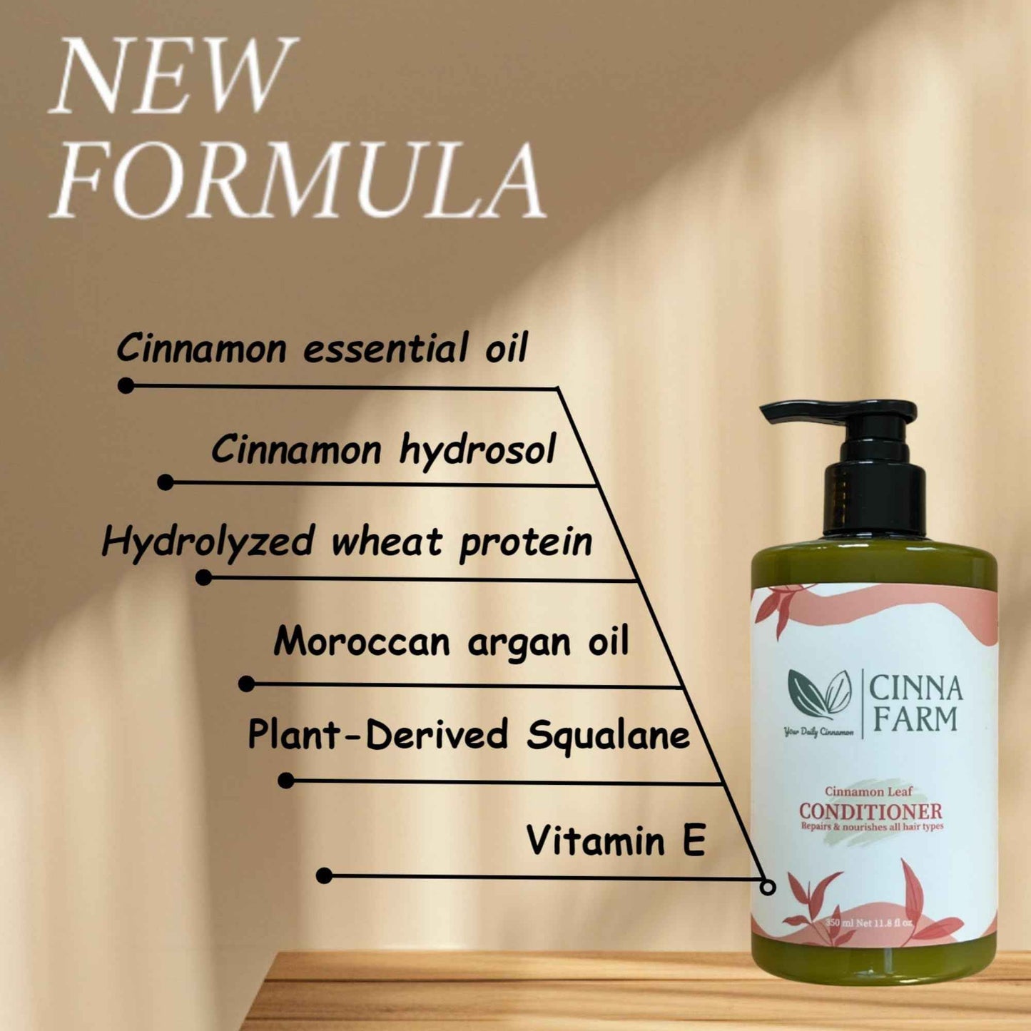 Haircare gift set for Xmas, Valentine's day, Mother's day, Birthday. No artificial fragrance, fulfates and silicones free, natural ingredients, color safe, cinnamon scent