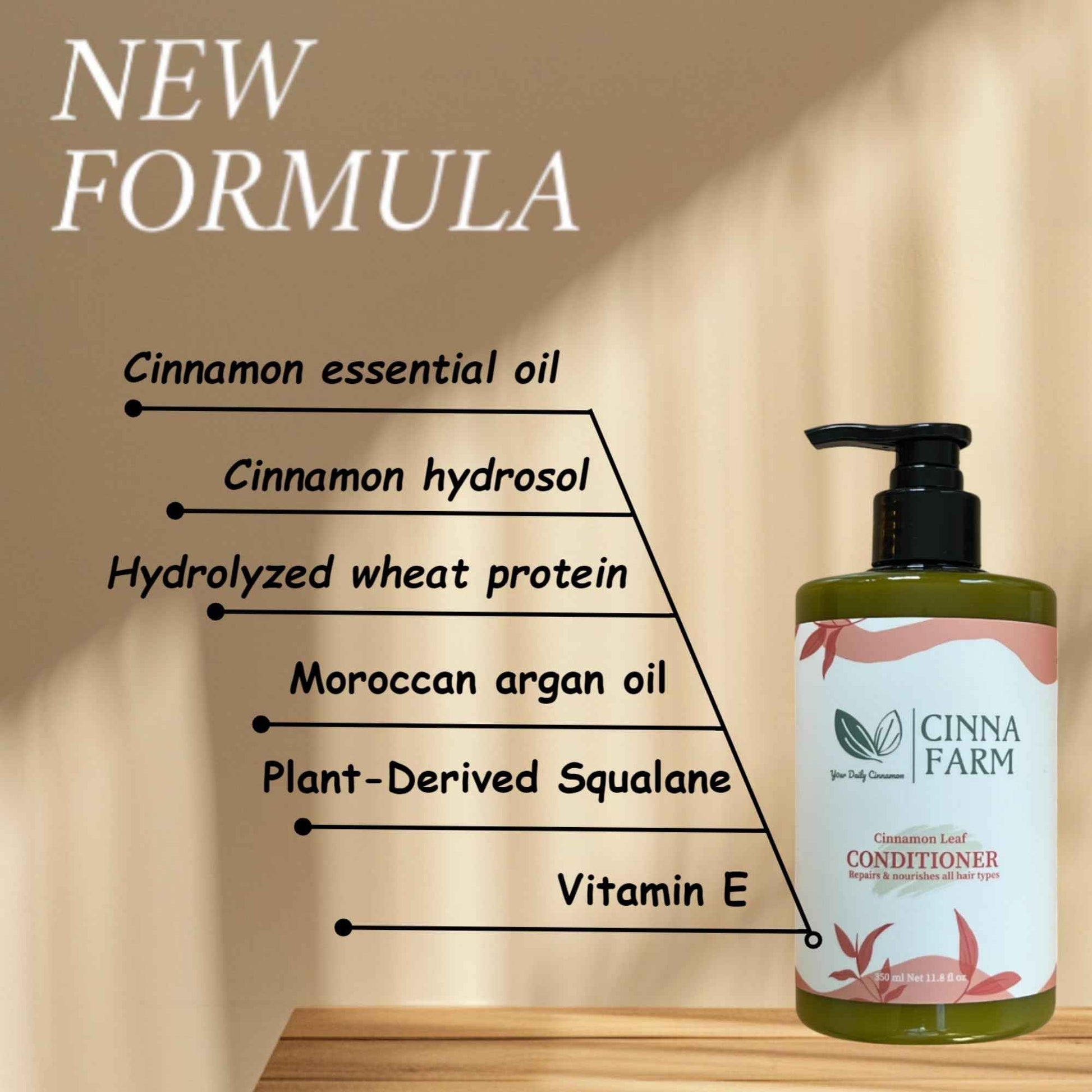 Haircare gift set for Xmas, Valentine's day, Mother's day, Birthday. No artificial fragrance, fulfates and silicones free, natural ingredients, color safe, cinnamon scent