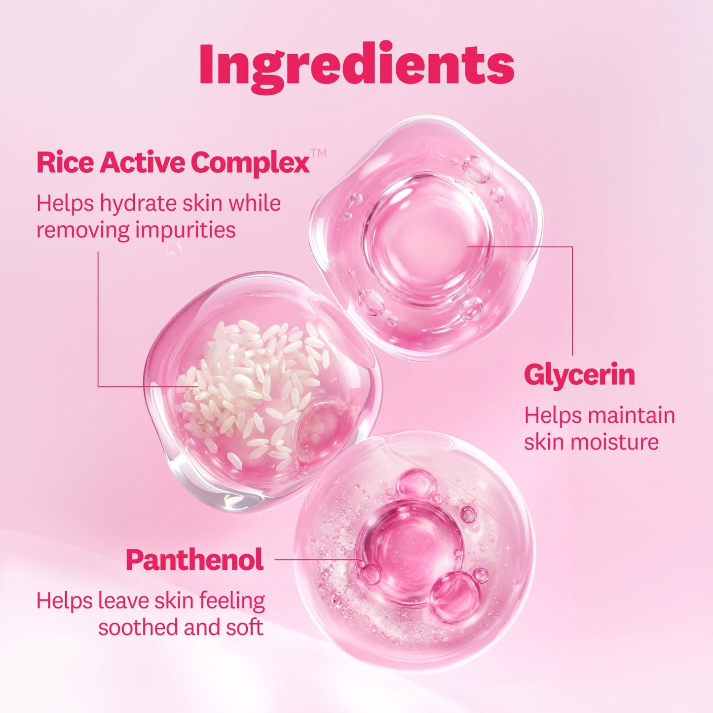 The Face Shop Rice Water Bright Micellar Water, Hydrating Face Cleanser and Makeup Remover, with Rice Active Complex™, Gentle for Sensitive Skin, 16.9 fl. oz