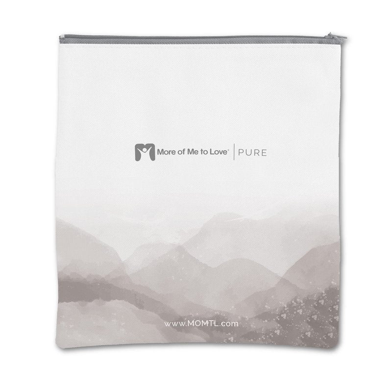More of Me to Love Organic Cotton Tummy Liner 4-Pack (2 x Pearl White and 2 x Stone Gray) (Medium)