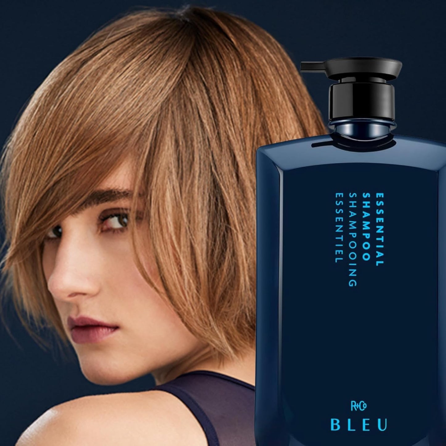 R+Co BLEU Essential Shampoo - Gentle Daily Cleanser for All Hair Types | Hydrates & Adds Shine - 33.8 oz