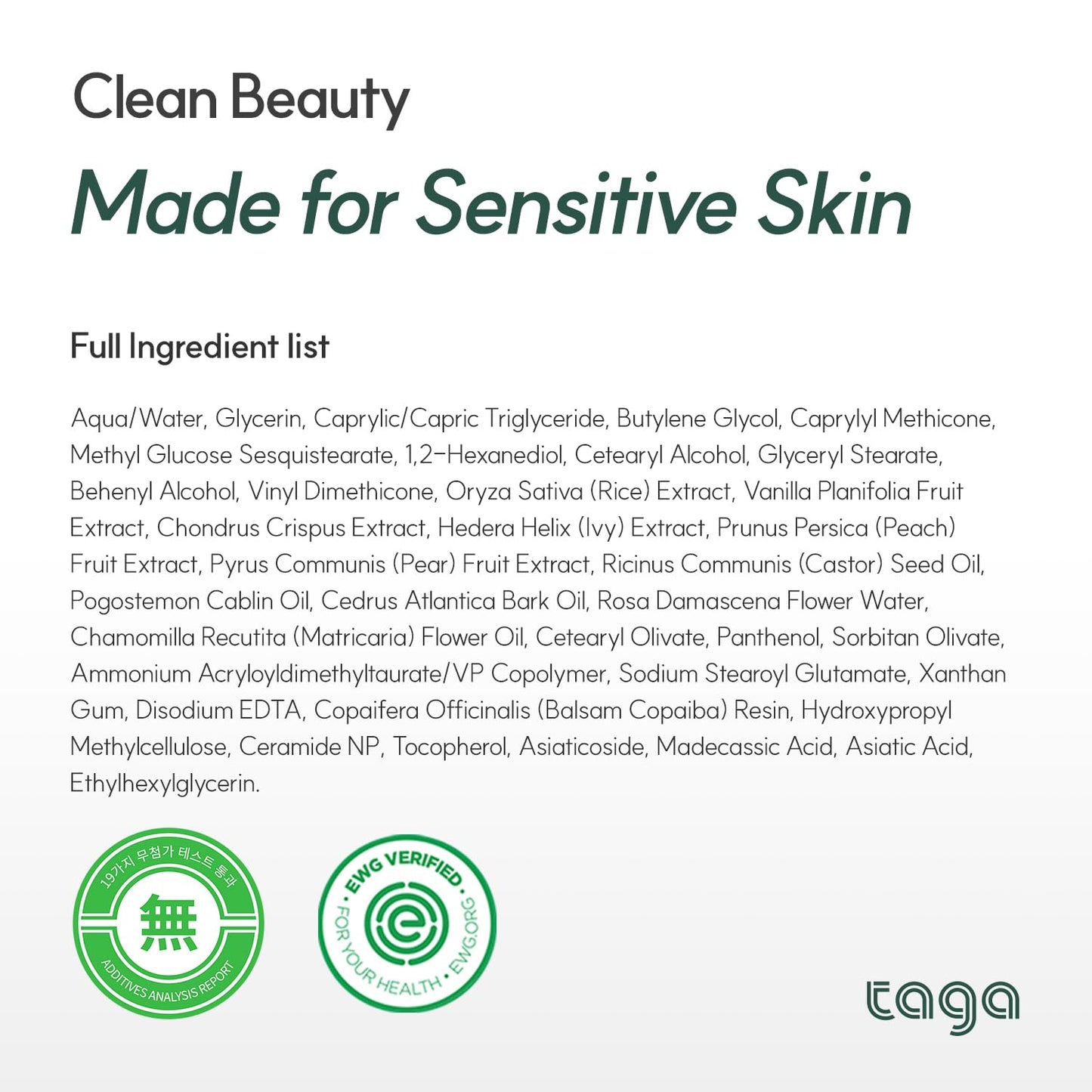 TAGA ATO Lotion 250ml - Vegan Hypoallergenic Moisturizer for Sensitive Skin | Fast-Absorbing, Non-Sticky Hydration
