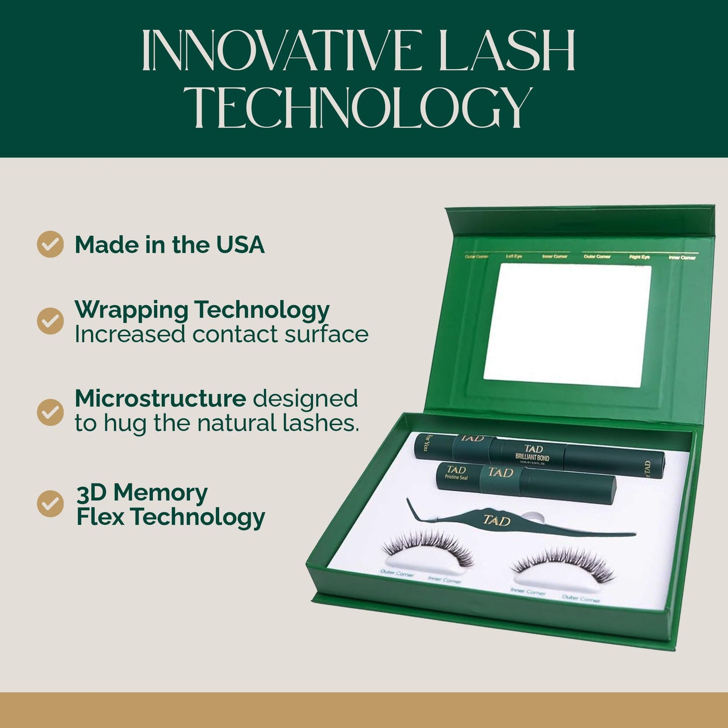 TAD Beauty Bliss Lash Clusters Kit - Wispy Lash Clusters Airy 8-14 mm C Curl DIY Lash Extension Kit Eyelash Clusters False Eyelashes Individual Lashes Natural Look Lash Kit- Bond, Seal, Tweezer (Midi)