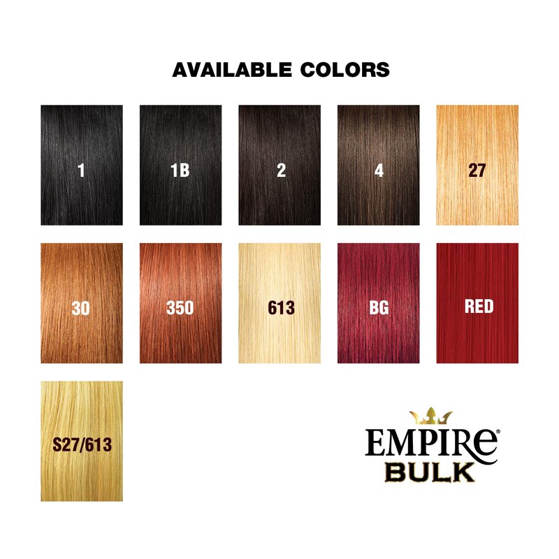 Sensationnel Empire Bulk Braiding – Water Wave Human Hair Braids for Knotless Boho Box or Curly Loosewave Styles 1 pack (14 inch, 350 COPPERRED)