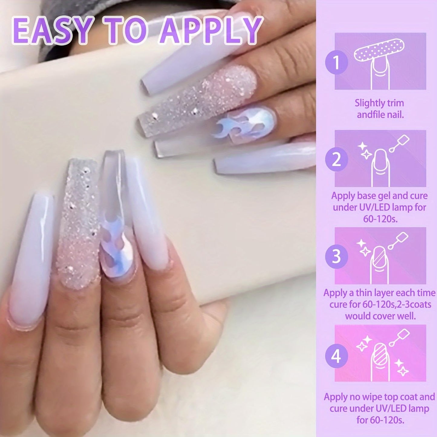 finger secret Gel Nail Polish 6 Color Kits Long Lasting Shine Gel Polish Wide Color Range Nail polish Set Professional Manicure Kit Salon DIY for Nail Art Beginners (40 Color Gel)