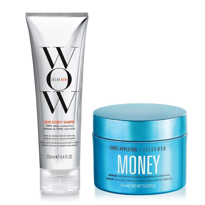 COLOR WOW | Color Security Shampoo & Money Masque Set - Sulfate-Free Hair Care for Luxurious Shine