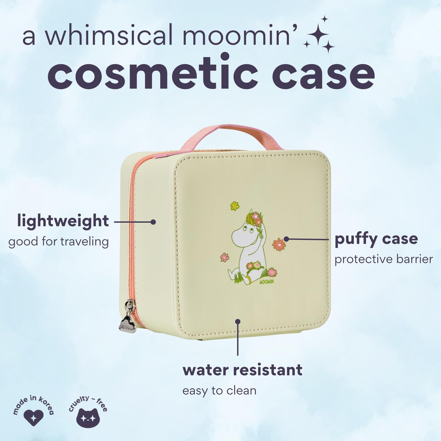 Paul Frank Cosmetics Bag – Lightweight Makeup Travel Bag (Bunny Girl)