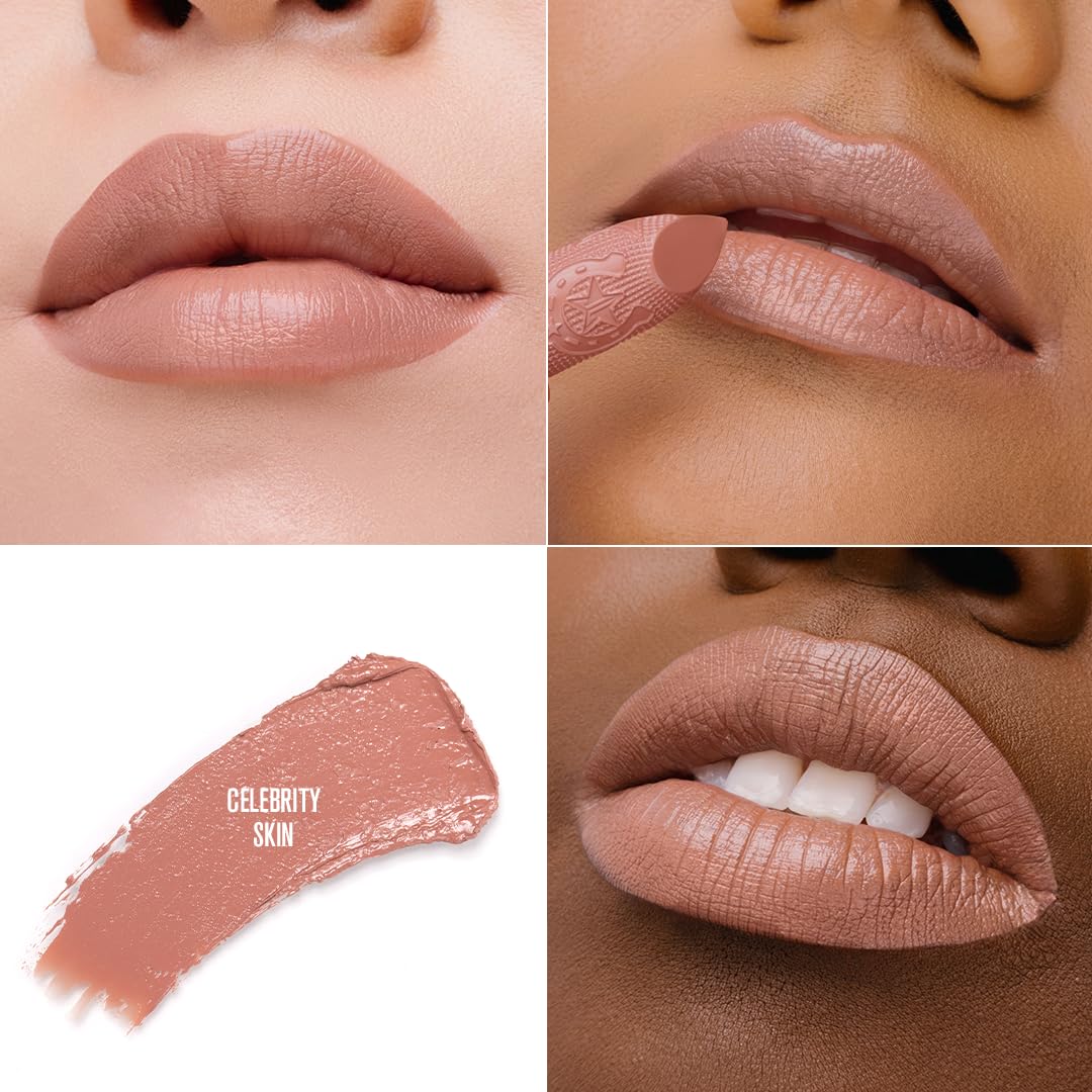 Jeffree Star Cosmetics Shiny Trap Lipstick, 13 Shades Collection, Creamy Formula, High Shine Finish, Nourishing with Pomegranate & Jojoba Oil, 0.11 oz (Unicorn Blood)