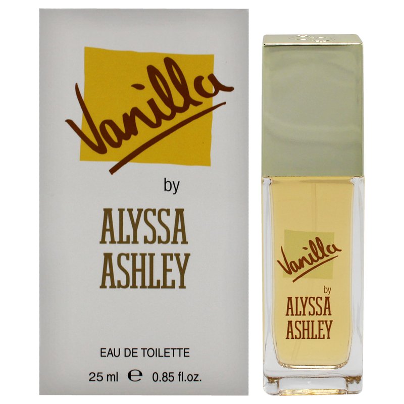 Alyssa Ashley Vanilla - Mini Perfumes for Women - Vanilla Fragrance with White Flowers and White Rose Petals - 0.85 oz EDT Spray