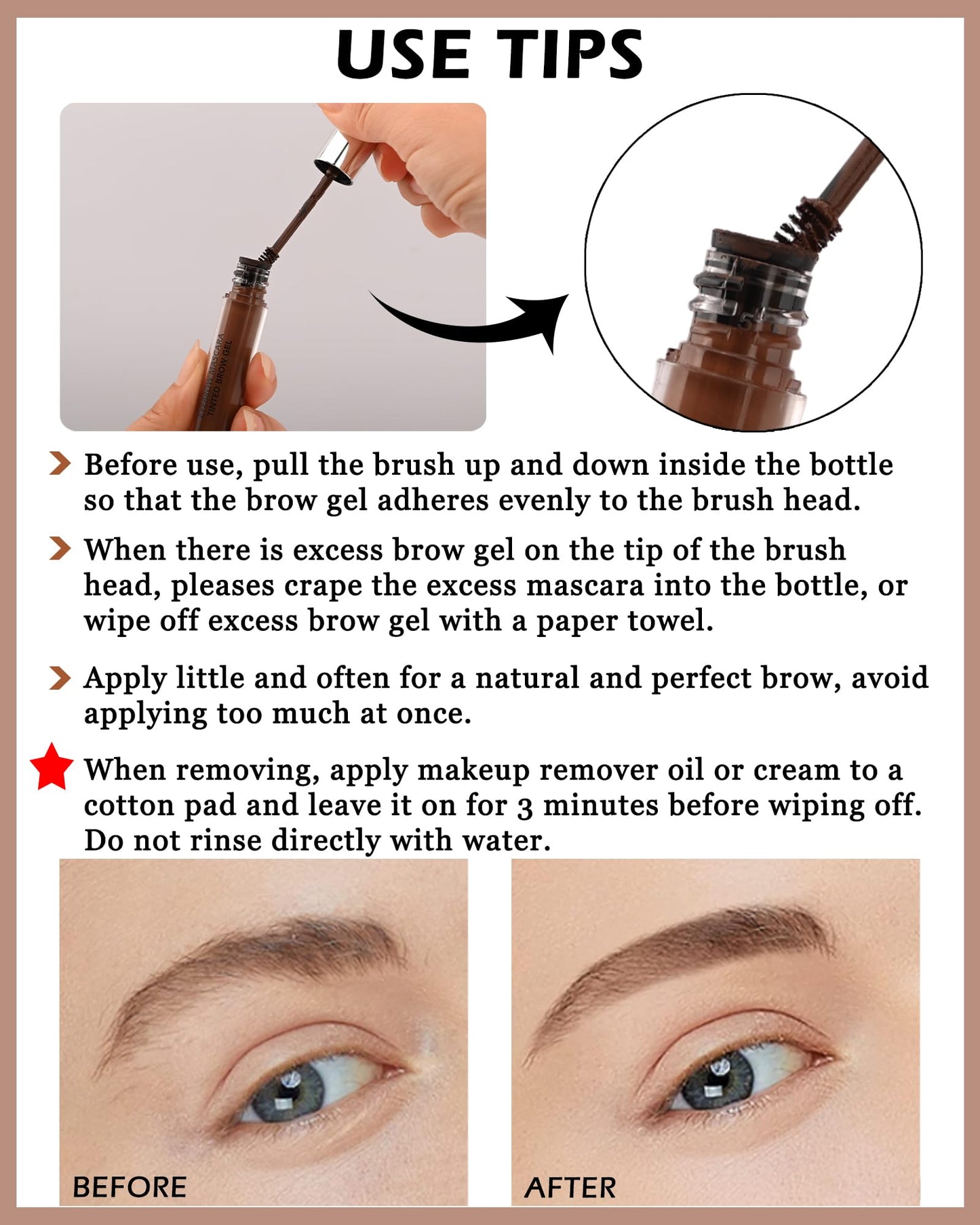 Waterproof Tinted Brow Gel
