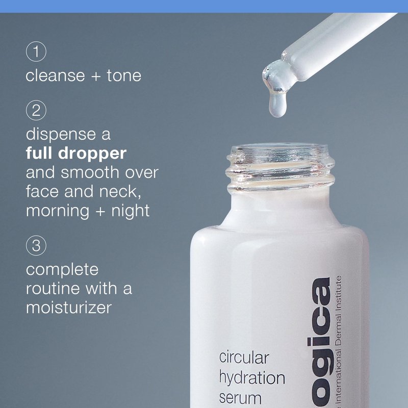 Dermalogica Circular Hydration Face Serum with Hyaluronic Acid - Deep Hydrating and Long Lasting, 0.34 fl oz