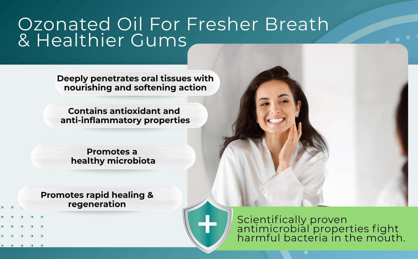 Keyoxygen Ozonated Pulling Oil for Teeth and Gums | Ozone Infused Organic Extra Virgin Olive and Sunflower Oils with Dental Essential Oils | Fluoride-Free Mouthwash for Adults, 8.5 fl. oz.