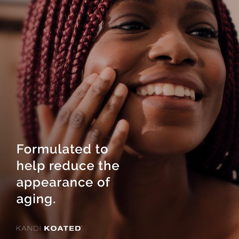Kandi Koated Age‑Renewal Exfoliating Face Scrub by Kandi Burruss – Plant‑Powered with Cane Sugar, B3 & Turmeric for Hydration & Radiance – Vegan & Cruelty‑Free – 5 oz