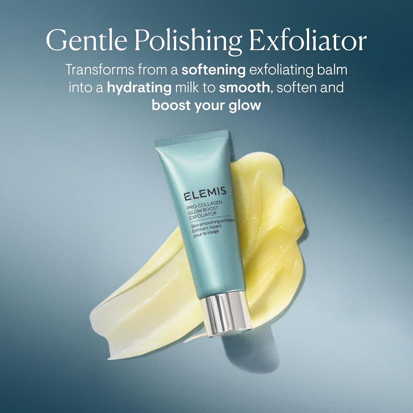 ELEMIS Pro-Collagen Glow Boost Exfoliator - Gentle Facial Scrub for Smooth, Glowing Skin | 100mL