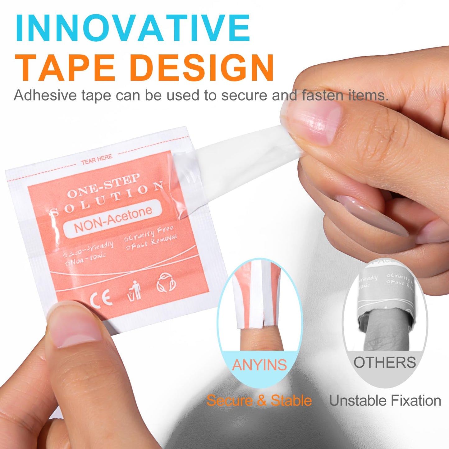 ANYINS Nail Polish Remover Pads