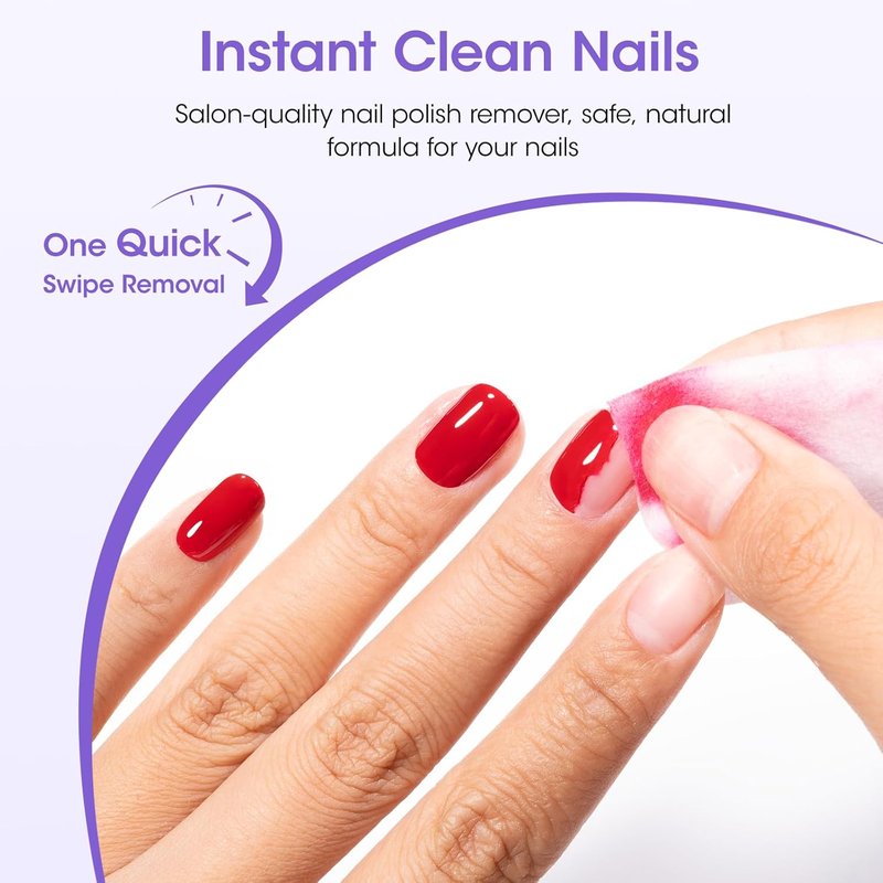 Gellen Non Acetone Nail Polish Remover - Jojoba & Castor Oil Enriched | 16 Fl Oz Soak Off Gel Polish Remover for Home Use
