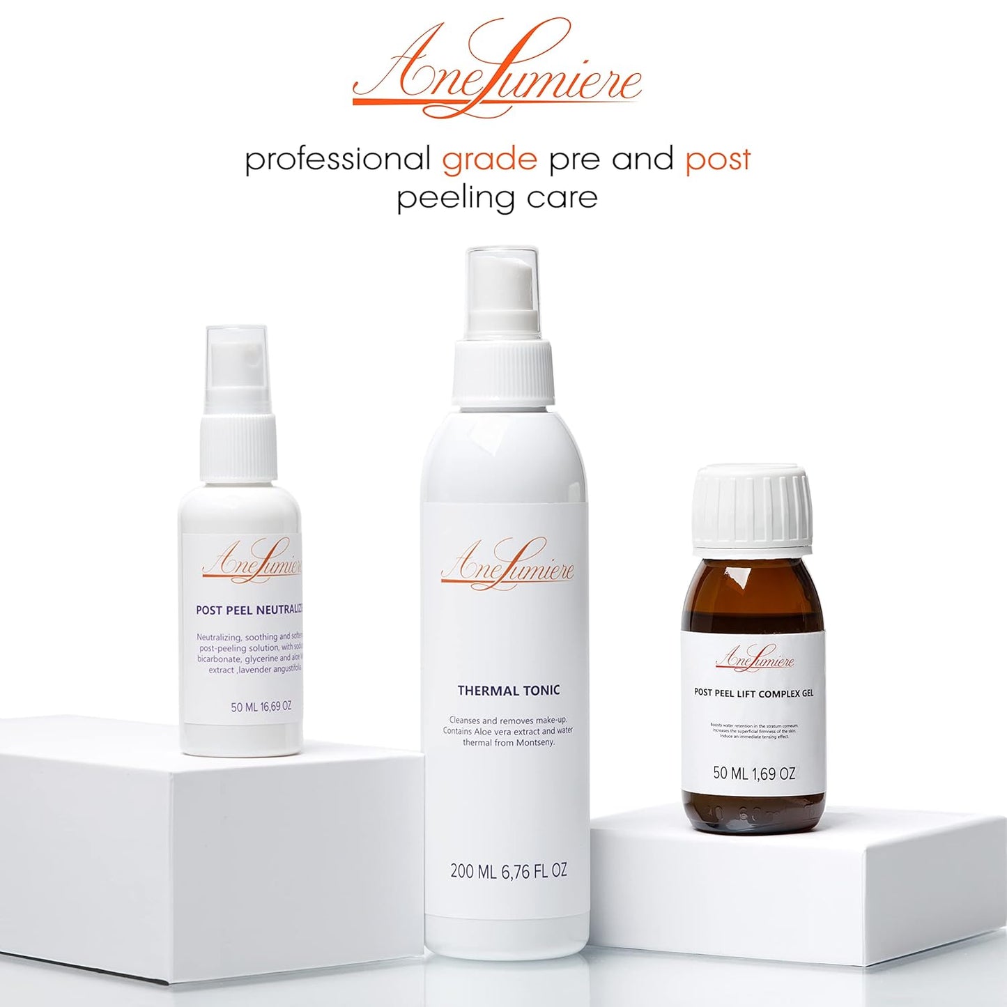 Post Peel Serum - Lifting Complex Gel Treatment with DMAE & Lactic Acid | Anti-Aging Moisturizer 1.69 fl oz (50 ml)