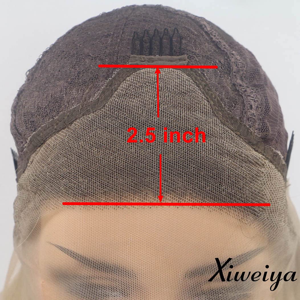 xiweiya Light Blonde Lace Front Wig with Brown Roots Long Body Wave Blonde Mixed color Side Part Glueless Natural Looking Lace Front Wigs Heat Resistant Hair for Women 24inch