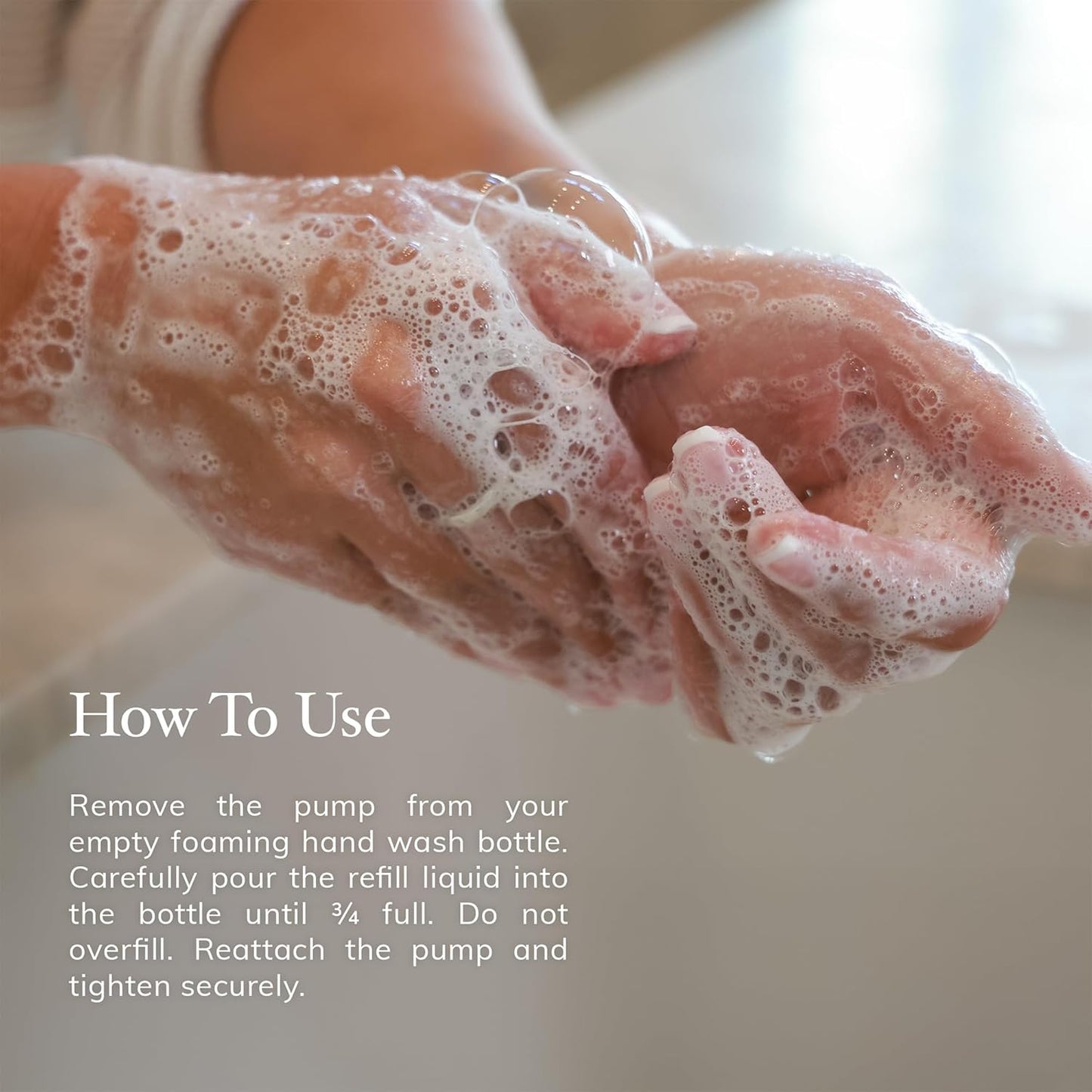 Deep Steep Foaming Hand Wash - Grapefruit Bergamot Refill | 33oz Gentle Aloe Cleanser with Argan Oil & Shea Butter