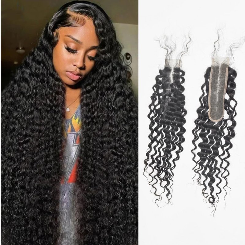 2x6 Kinky Straight Lace Closure Brazilian Human Hair Coarse Italy Yaki Closure 6x2 Frontal For Black Women Pre Plucked Natural Black (2x6 kinky straight closure, 14inch)