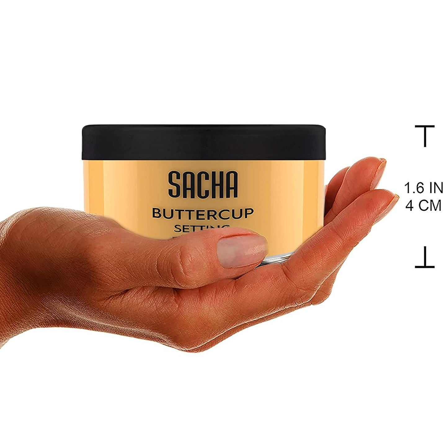 Sacha Buttercup Setting Powder - Translucent Loose Face Powder for Medium to Deep Skin Tones | Flashback-Resistant, Oil Control, Long-Wear (1.75 oz)