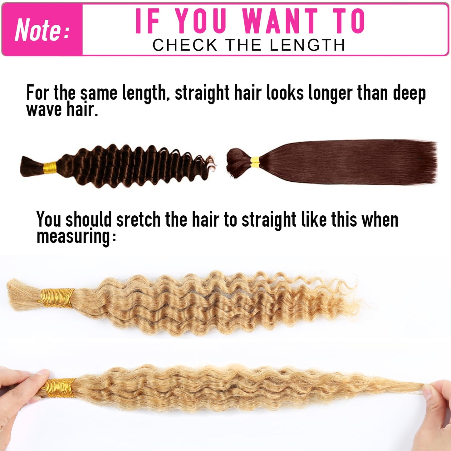 Afrodiva Human Braiding Hair for Boho Braids Brown Deep Wave Bulk Human Hair for Braiding Wet and Wavy Micro Braiding Human Hair 2 Bundles No Weft Curly Braiding Hair Extensions (20 Inch, 100g)